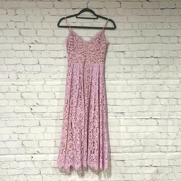 H&M midi lace dress. Lilac. Size 0. - Picture 1 of 3